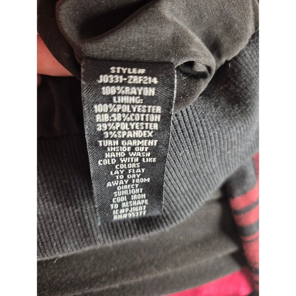 Sanctuary Dylan Plaid Bomber Jacket Utility Jacket Red Black Sz L - Picture 8 of 8